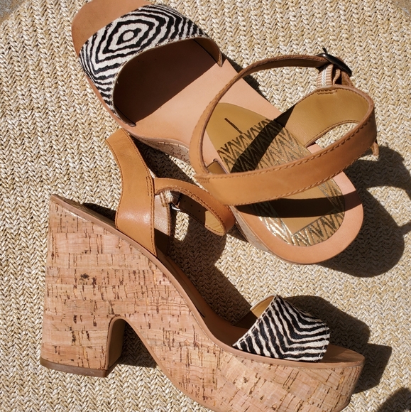 Dolce vita leather and cork platform sandal - Picture 5 of 16